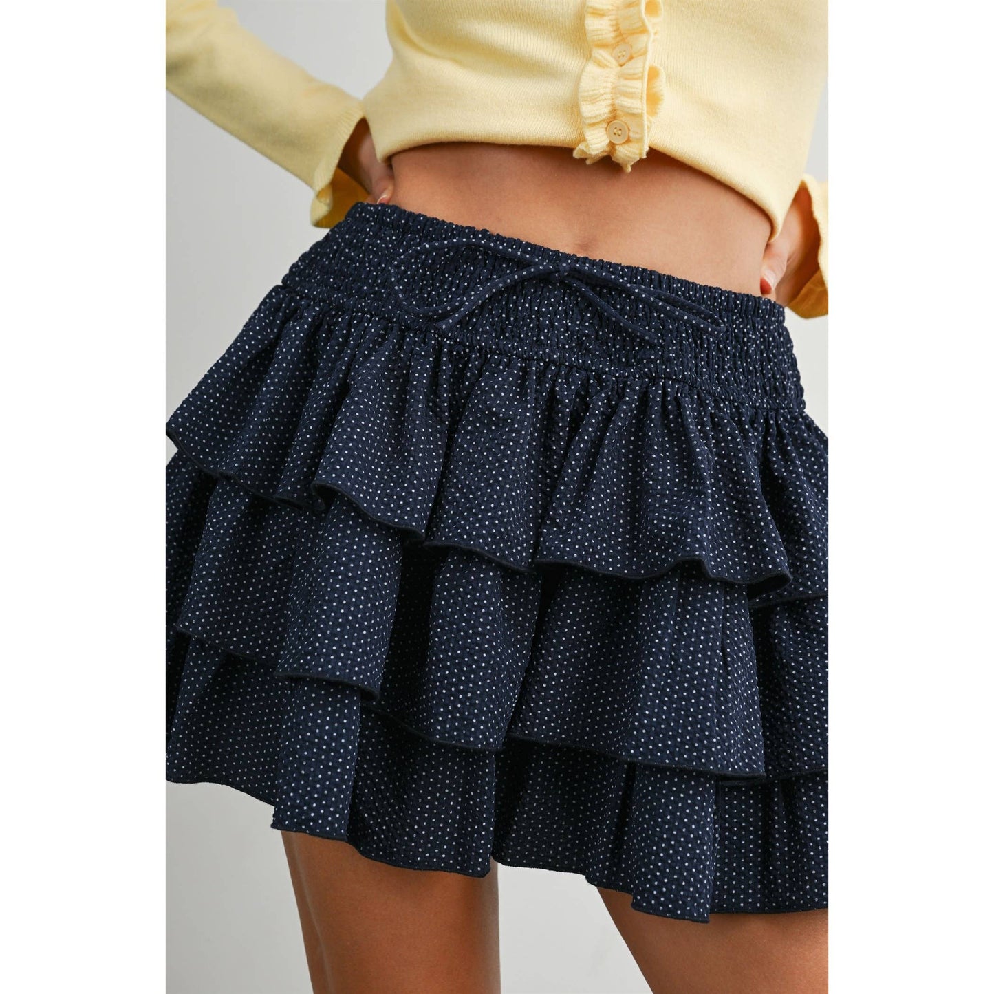 Tiered Ruffle Mini Skirt