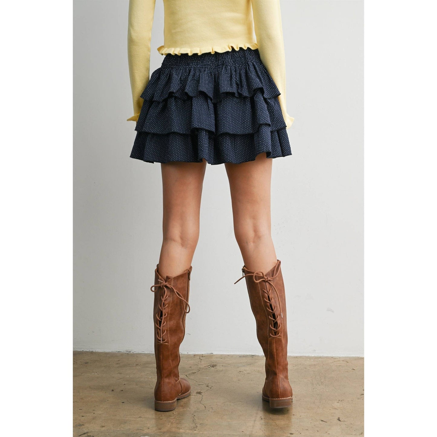 Tiered Ruffle Mini Skirt