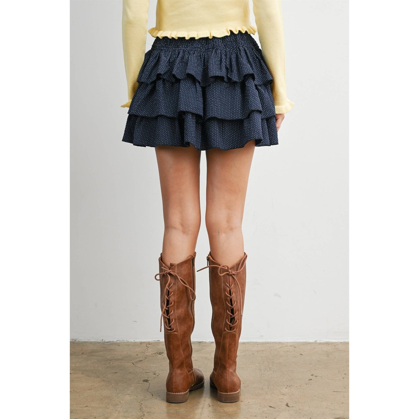 Tiered Ruffle Mini Skirt